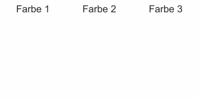 buntes Wandtattoo mit Ornament Blütenkunst - Ansicht Farbauswahl