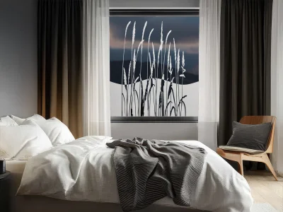 Milchglas Sichtschutzfolie Wiesengräser