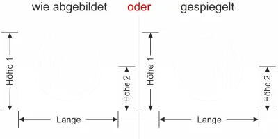 Milchglasfolie Bambusstrauch im Kreis - Ansicht Ausrichtung mit Farbauswahl und Anleitung zur Größenberechnung - Vorschlag 1
