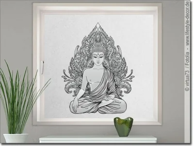 Bedruckte Milchglasfolie Buddha