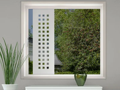 Milchglasfolie Gerwebe Quadrate