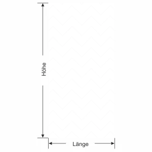 Milchglasfolie Gewerbe Zickzackmuster 10/1 - Ansicht Farbauswahl und Anleitung zur Größenberechnung