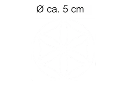 Sichtschutzfolie mit Lebensblume Muster 5 cm
