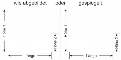 Milchglasfolie Schilfgras mit Kolben - Ansicht Ausrichtung mit Farbauswahl und Anleitung zur Größenberechnung - Vorschlag 1
