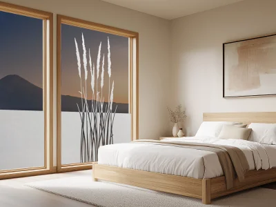 Milchglasfolie Sommergras