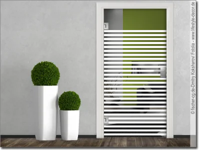 Milchglasfolie Streifen für Glastür 3/3 cm