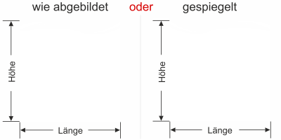Moderner Sichtschutz - Ansicht Ausrichtung mit Farbauswahl