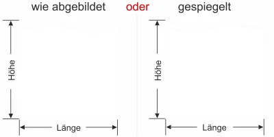 Moderner Sichtschutz - Ansicht Ausrichtung mit Farbauswahl