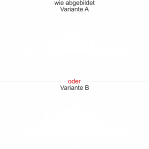 Möbelaufkleber Frankfurt - Ansicht Ausrichtung mit Farbauswahl und Variante