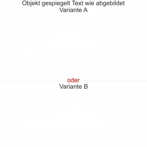 Möbelaufkleber Frankfurt - Ansicht Ausrichtung mit Farbauswahl und Variante