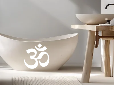 Möbeltattoo mit Om Zeichen - Ansicht Farbauswahl