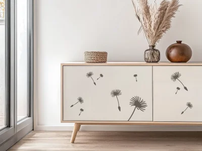 Möbeltattoo Set mit Pusteblumen