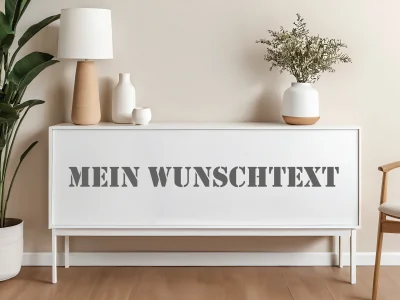 Möbelaufkleber Wunschtext | 15