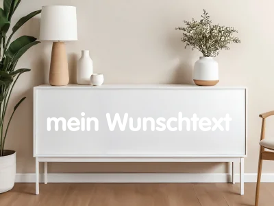 Möbelaufkleber Wunschtext | 17