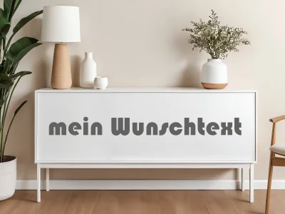 Möbelaufkleber Wunschtext | 19