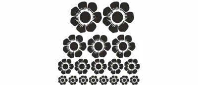 Möbeldeko Blumen Set