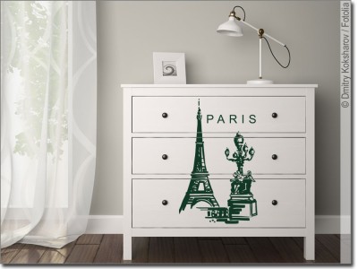 Wandtattoo Eiffelturm Paris | Eiffelturm als Sticker