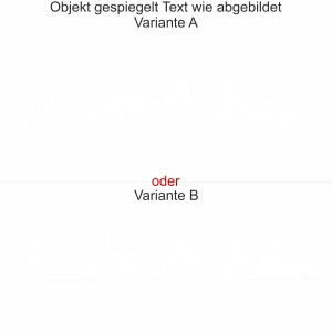 Silhouette von Dresden als Aufkleber für Möbel - Ansicht Ausrichtung mit Farbauswahl und Variante