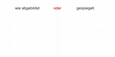 Möbeltattoo mit Retro Ornament - Ansicht Ausrichtung und Farbauswahl