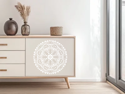 Sticker für Möbel mit spirituellem Mandala - Ansicht Farbauswahl