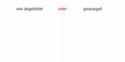 Möbeltattoo mit stilvollem Ornament - Ansicht Ausrichtung und Farbauswahl