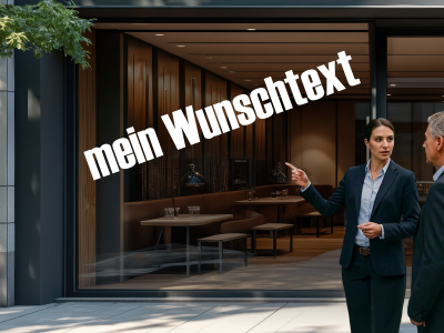 Personalisierter Schaufensteraufkleber | 28