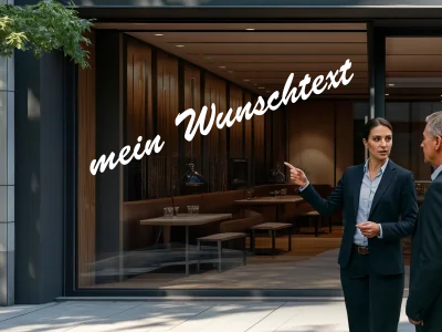 Personalisierter Schaufensteraufkleber | 9