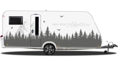 Reisemobilaufkleber Next Stop Adventure