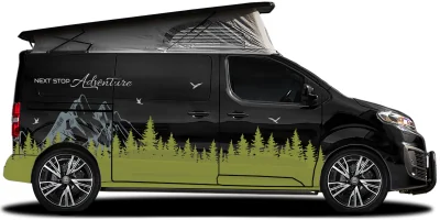 Reisemobilaufkleber Next Stop Adventure