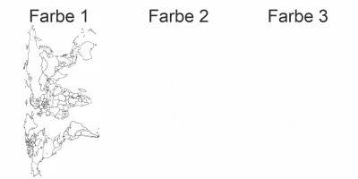 Reisemobildekor Weltkarte mit Kompassrose