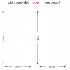 Sichtschutz Fenstertraum - Ansicht Ausrichtung und Farbauswahl