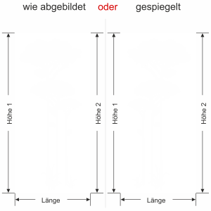 Sichtschutz Milchglasfolie Savannenbaum - Ansicht Farbauswahl und Ausrichtung Vorschlag 2
