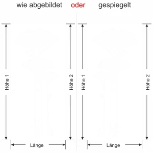 Sichtschutz Milchglasfolie Savannenbaum - Ansicht Farbauswahl und Ausrichtung Vorschlag 2