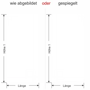 moderner Sichtschutz als Klebefolie - Ansicht Ausrichtung und Farbauswahl