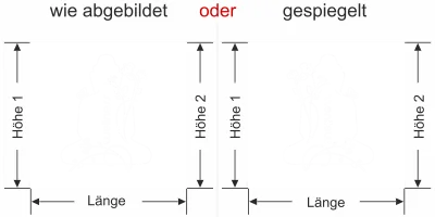 Sichtschutz Wellness Buddha - Ansicht Ausrichtung mit Farbauswahl - Vorschlag 2