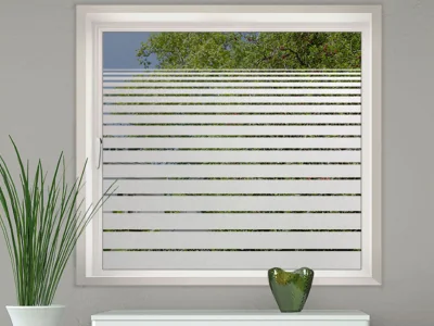 Eingangstür Sichtschutzaufkleber mit Verlauf auf Fenster