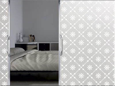 Sichtschutzdekor Musselinglas 10 cm