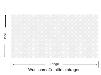 Sichtschutzdekor Musselinglas 10 cm
