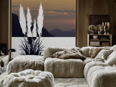 Sichtschutzfolie Amerikanisches Pampasgras