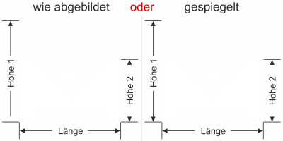Sichtschutzfolie Barbershop - Ansicht Ausrichtung mit Farbauswahl