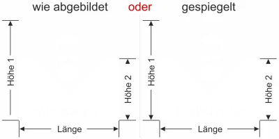 sichtschutzfolie-barbershop - Ansicht Ausrichtung mit Farbauswahl