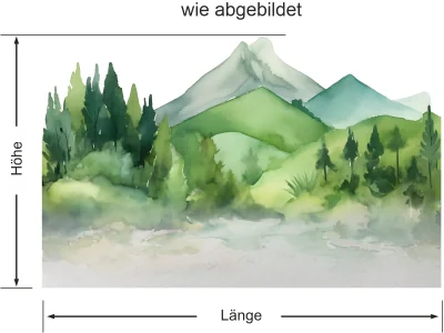 Sichtschutzfolie Bergwelt - Ansicht wie abgebildet