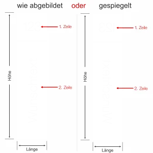 Sichtschutzfolie Eingangstür - Ansicht Farbauswahl