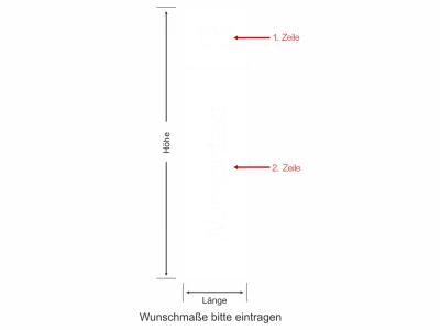 Sichtschutzfolie Eingangstür - Ansicht Farbauswahl