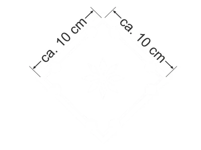 Milchglasfolie Musselinglas 10 cm