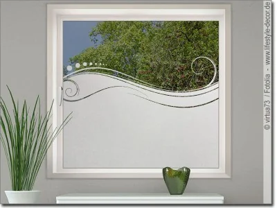 Fensterfolie Sichtschutzfolie Ornament Modern