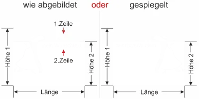 Sichtschutzfolie mit Wunschtext für Tanzschule- Ansicht Ausrichtung mit Farbauswahl Vorschlag 2