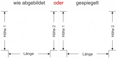 Sichtschutzfolie mit Wunschtext für Tanzschule- Ansicht Ausrichtung mit Farbauswahl Vorschlag 2