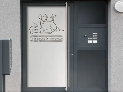 Sichtschutzfolie für die Tierarztpraxis