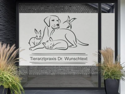 Sichtschutzfolie für die Tierarztpraxis
